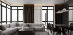 荣盛·山湖海现代风格96平米二居室装修效果图案例