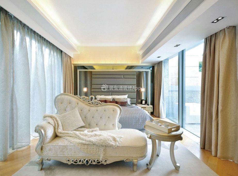 欧式风格主卧室沙发装修效果图大全