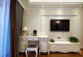 欧式风格家庭卧室梳妆台装修设计效果图