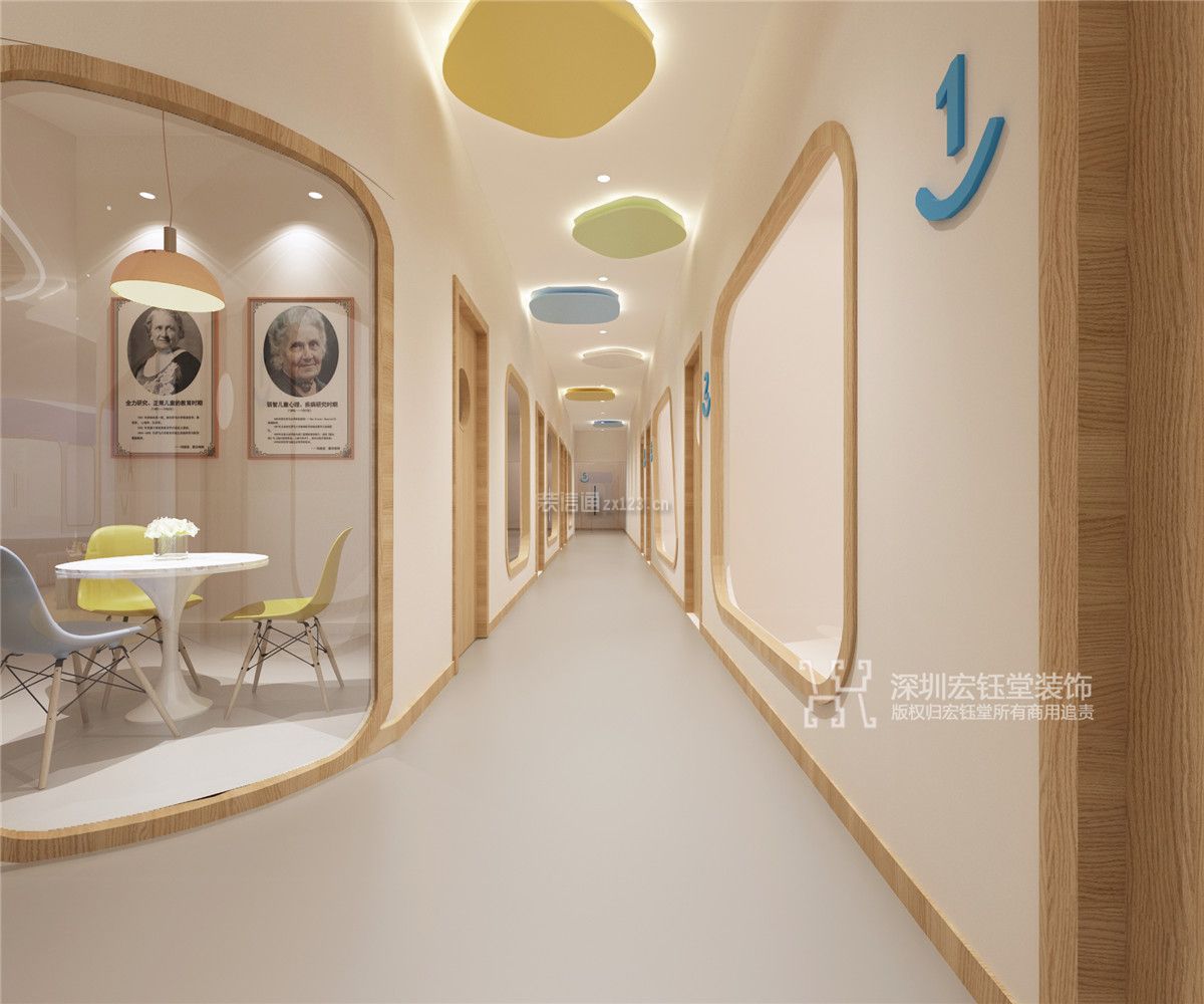 全脑教育培训机构420平米装修案例