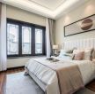 新中式风格别墅卧室窗帘效果图