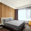 现代简约风格卧室纯色窗帘效果图