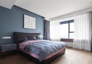 现代风格房子卧室窗帘装饰设计图赏析