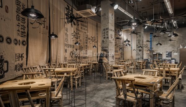 320㎡串串店设计方案,从门头就透露出成都味儿_装修设计方案选择_装信