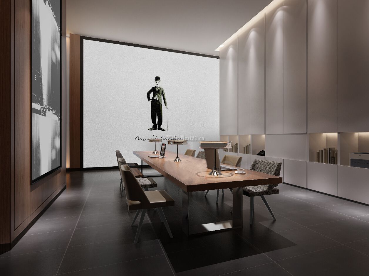 商务办公室现代风格500平米装修案例