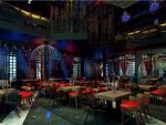 音乐餐厅绚丽风格600平米装修案例