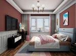 银座广场美式风格80平米二居室装修效果图案例