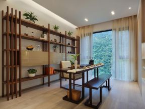新中式别墅茶室装修设计效果图赏析