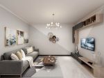 金领豪庭现代风格90平米二居室装修效果图案例
