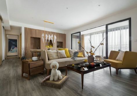 新澎湃国际社区现代风格三居室装修案例