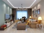 保利紫荆香谷现代风格90平米三居室装修案例