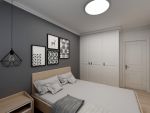 首钢·贵州之光现代风格54平米二居室装修效果图案例