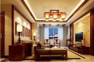 乐清装修公司分享：中式装潢客厅装修效果图 带你感受古朴典雅的客厅风情