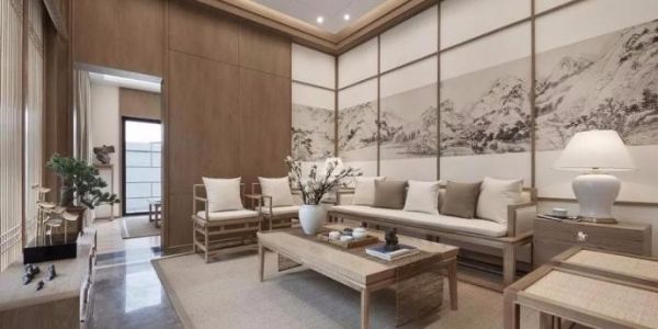 四季贵州·椿棠府中式风格130平米三居室装修效果图案例