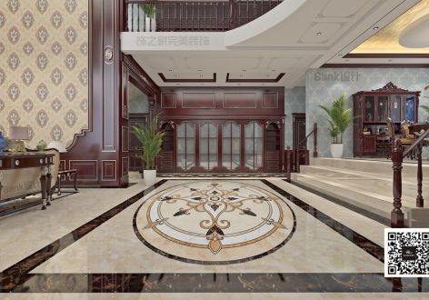 独院别墅320平米三层古典欧式风格装修案例