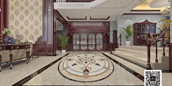 独院别墅新古典风格320㎡设计方案