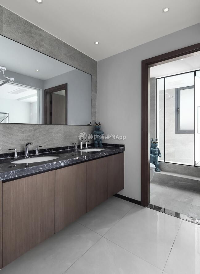 现代风格房子卫生间洗手台简单装修效果图