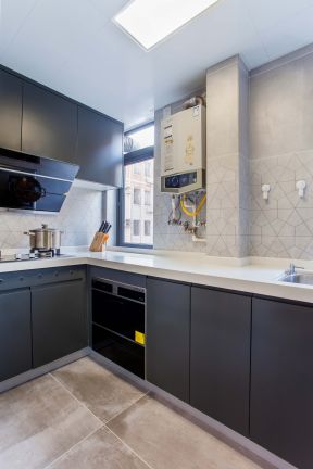 厨房简单装修设计图片 厨房简单装修效果 厨房转角柜设计