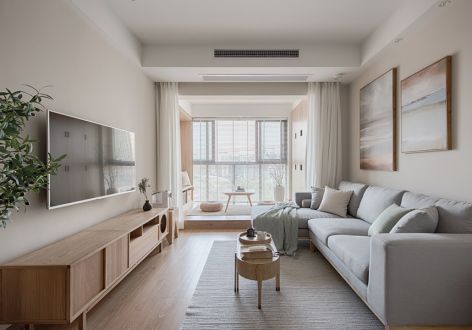 云上·九州日式风格80平米二居室装修效果图案例