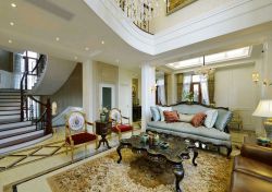 奢华别墅客厅沙发装修装饰效果图片