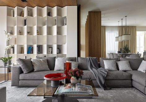 金科集美天宸现代风格70平米二居室装修效果图案例