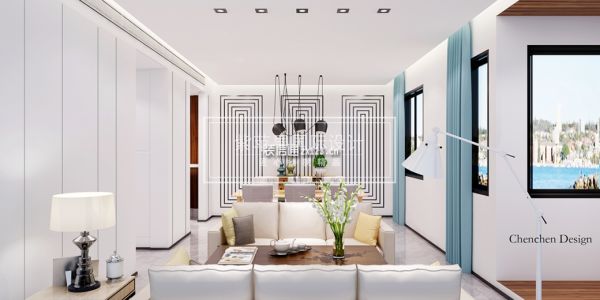 【华润橡树湾】现代风格220平米别墅装修案例