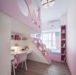 140平大户型儿童房粉色装修设计图片