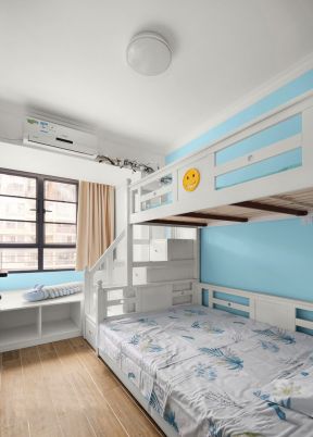 现代风格儿童房子母床装修设计图