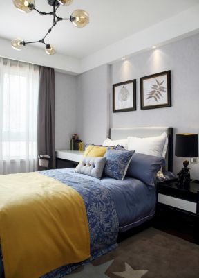 现代卧室装修 现代卧室效果图 卧室背景墙设计