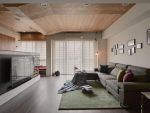 象屿名俊豪庭美式风格74平米一居室装修效果图案例
