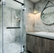 现代风格卫生间淋浴房隔断装修图欣赏