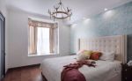 力高雍湖国际美式风格125平米三居室装修效果图案例