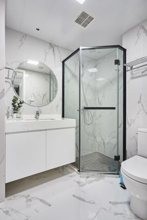 卫生间设计效果图 卫生间淋浴房效果图片