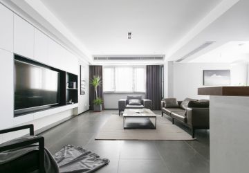 金科东方王榭现代风格208平米三居室装修案例