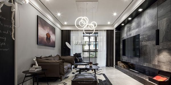 中海凤凰熙岸现代风格200平米三居室装修案例