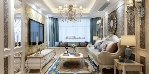 新世纪公寓欧式风格135㎡设计方案