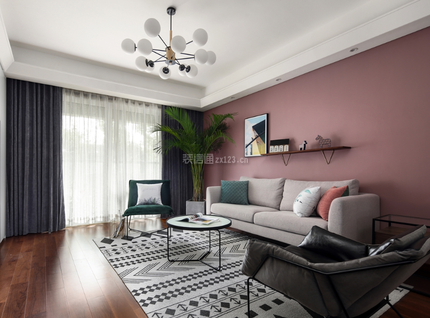 客厅地毯与沙发搭配图片 客厅沙发布置效果图