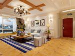 世茂天樾美式风格160平米四室两厅装修案例