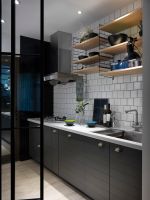 北欧风格厨房置物架装修设计图片