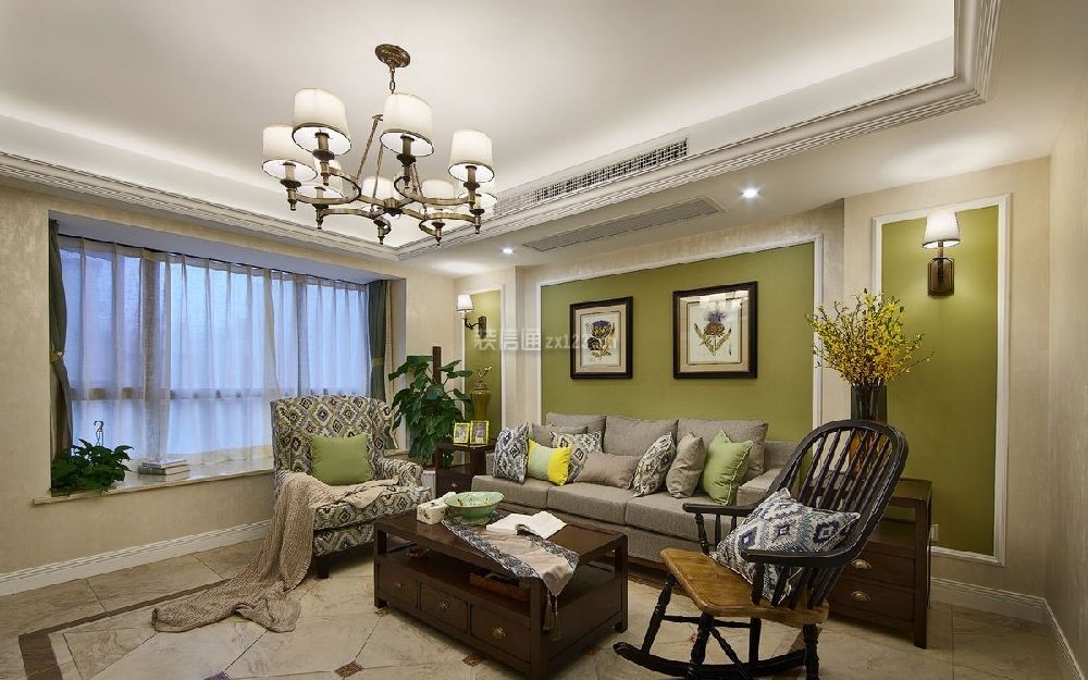 美式风格客厅沙发 美式风格客厅家具 