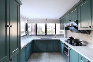 138平美式风格厨房装修设计图赏析