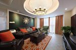 中海国际120平三居室潮流混搭风格装修案例