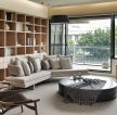 80平现代房子客厅沙发装修装饰效果图