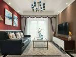 金龙湾小镇美式风格103平米三居室装修效果图案例