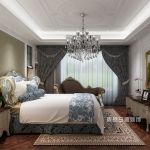 首开璞瑅紫方园欧式古典风格198平米四居室装修案例