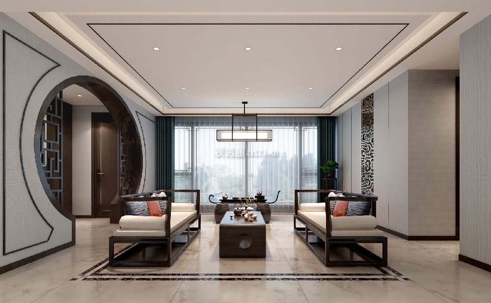 新中式风格客厅装修效果图 新中式风格客厅