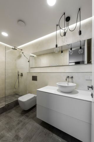 110平方新房卫生间灯具设计装修效果图