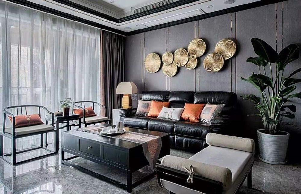 客厅窗帘装饰图 客厅沙发茶几效果图