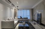 110平方现代简约客厅布艺沙发装修效果图