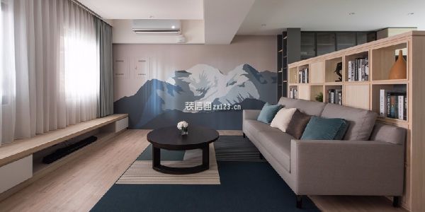 鑫丰中心里68平米现代两居室装修案例